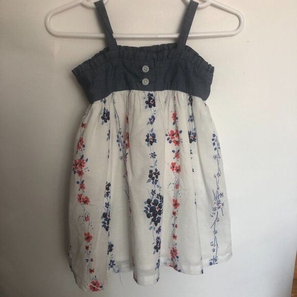 New babyGap Denim and Floral Sundress - 6-12 mos - Picture 2 of 5